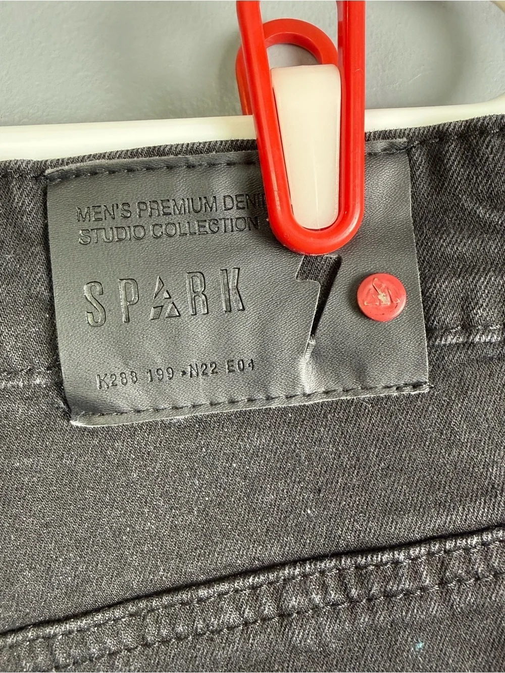 Spark Premium Denim Studio Collection  Men's Graphic Jeans Sz 38x30